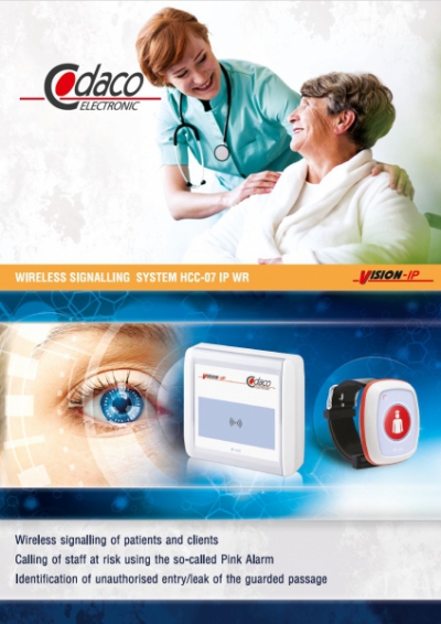 Wireless signalling system HCC-07 IP WR nurse-patient