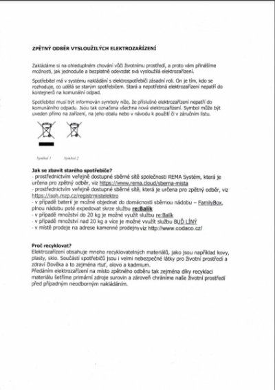 Take-back of electrical equipment